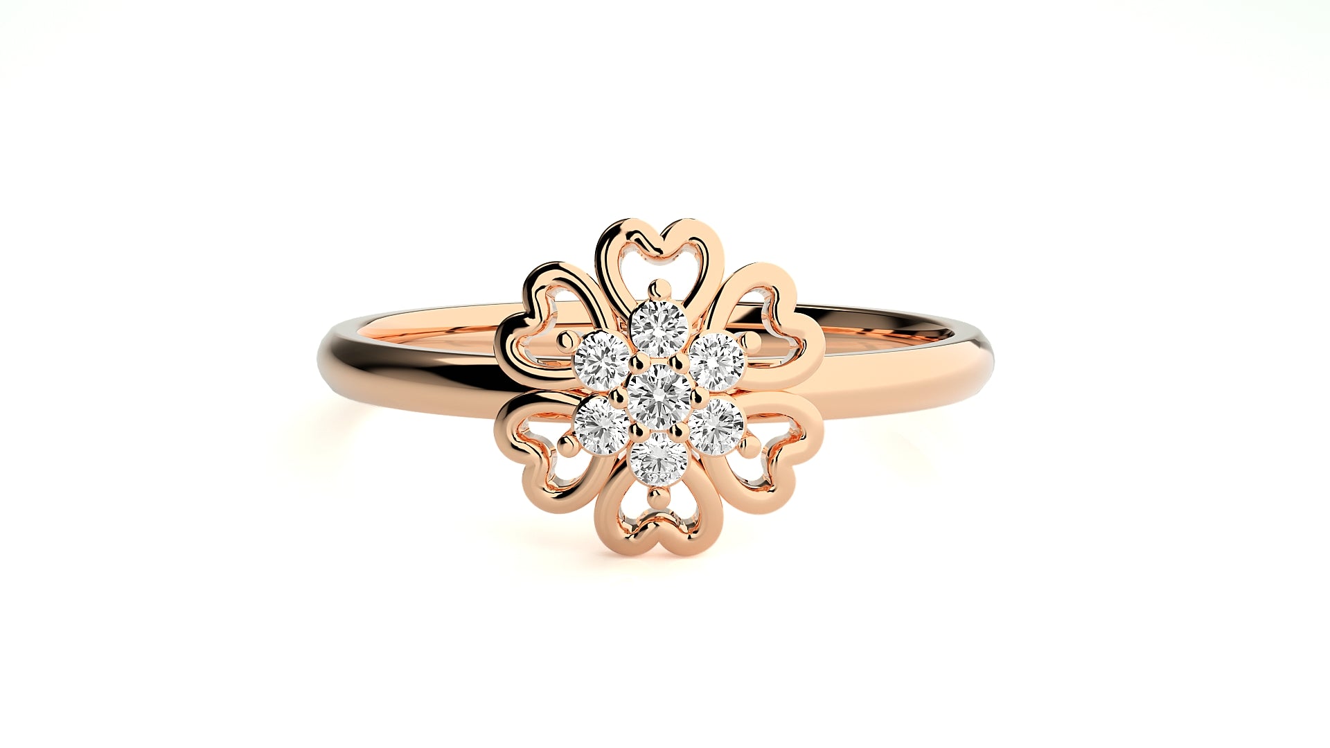 Rose Gold Plated Sterling Silver Ring