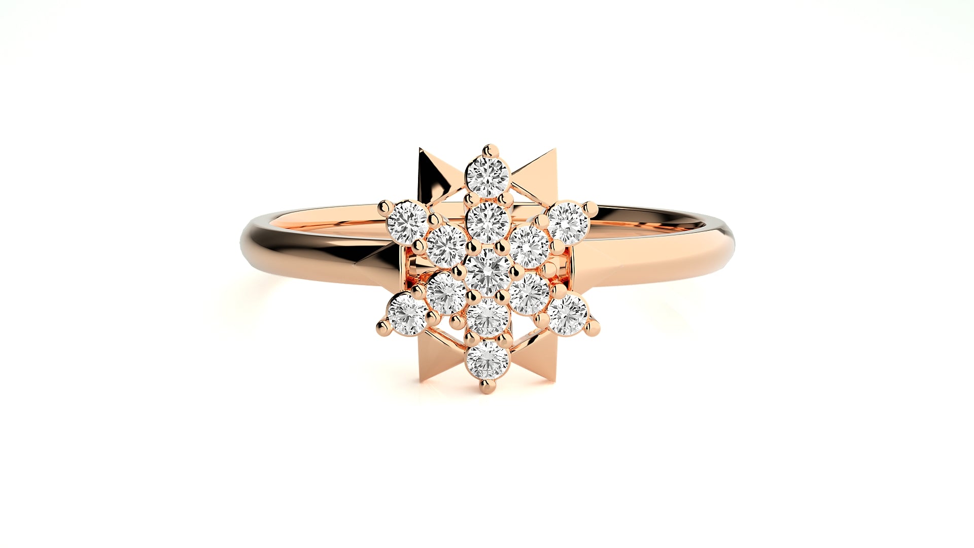 Rose Gold Plated Sterling Silver Ring