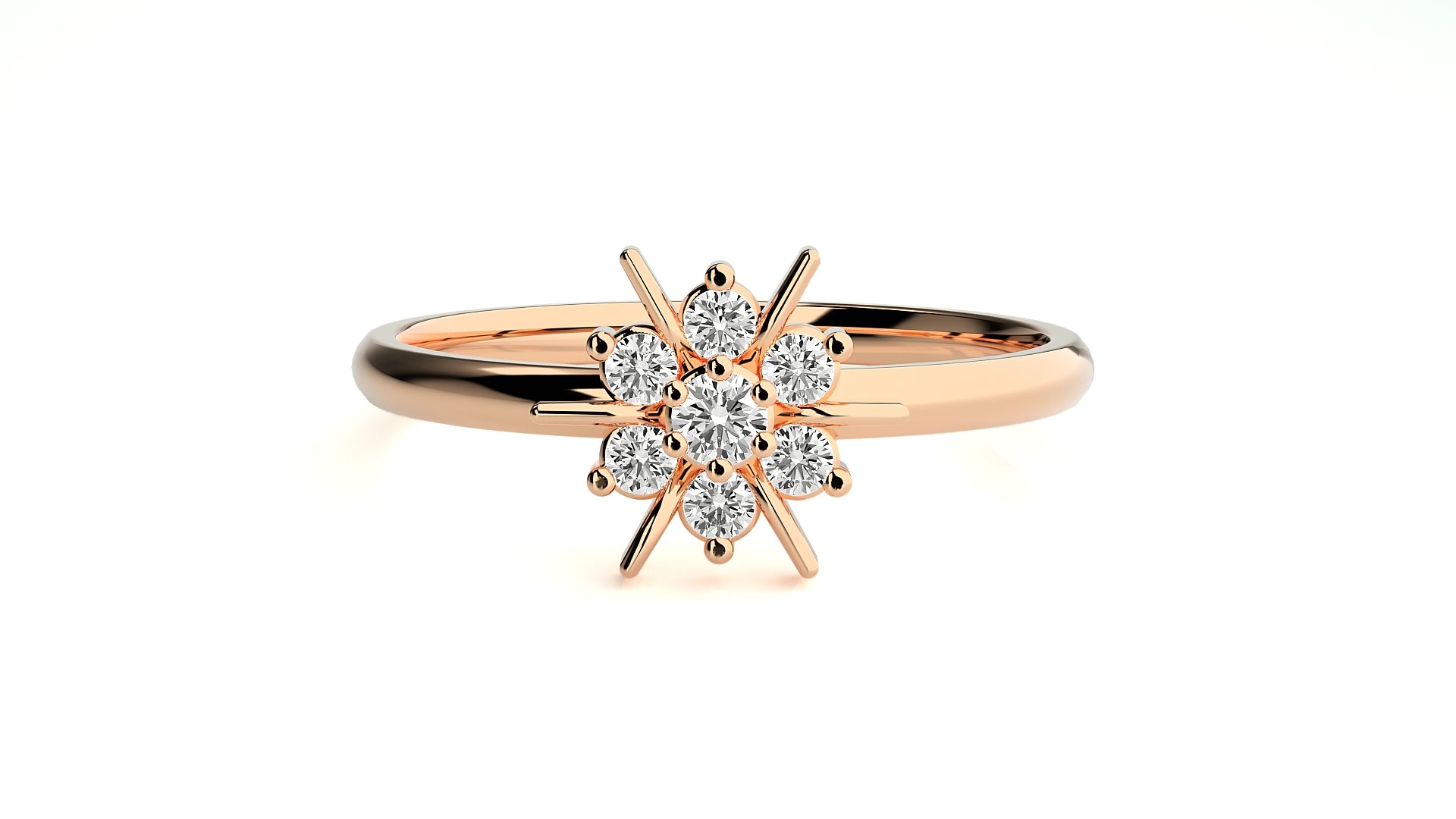 Rose Gold Plated Sterling Silver Ring