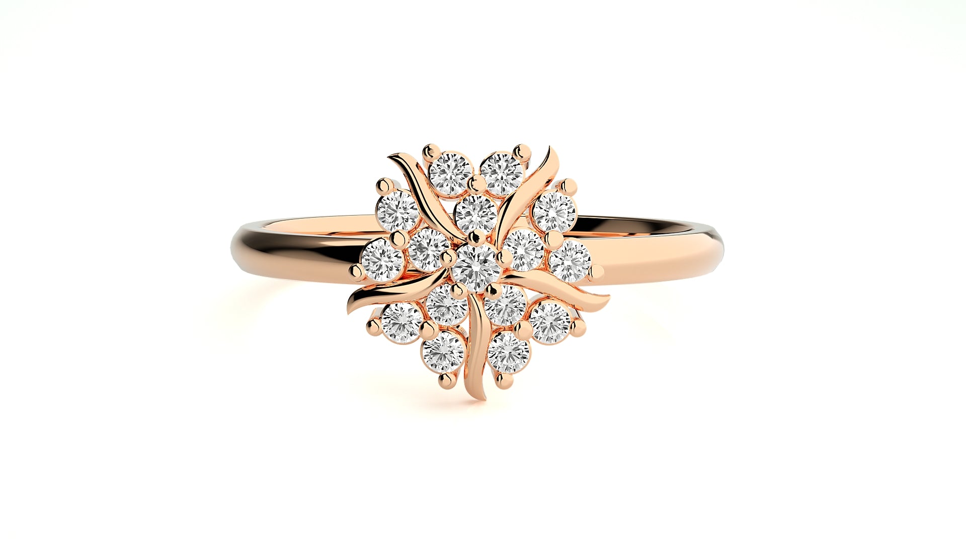 Rose Gold Plated Sterling Silver Ring