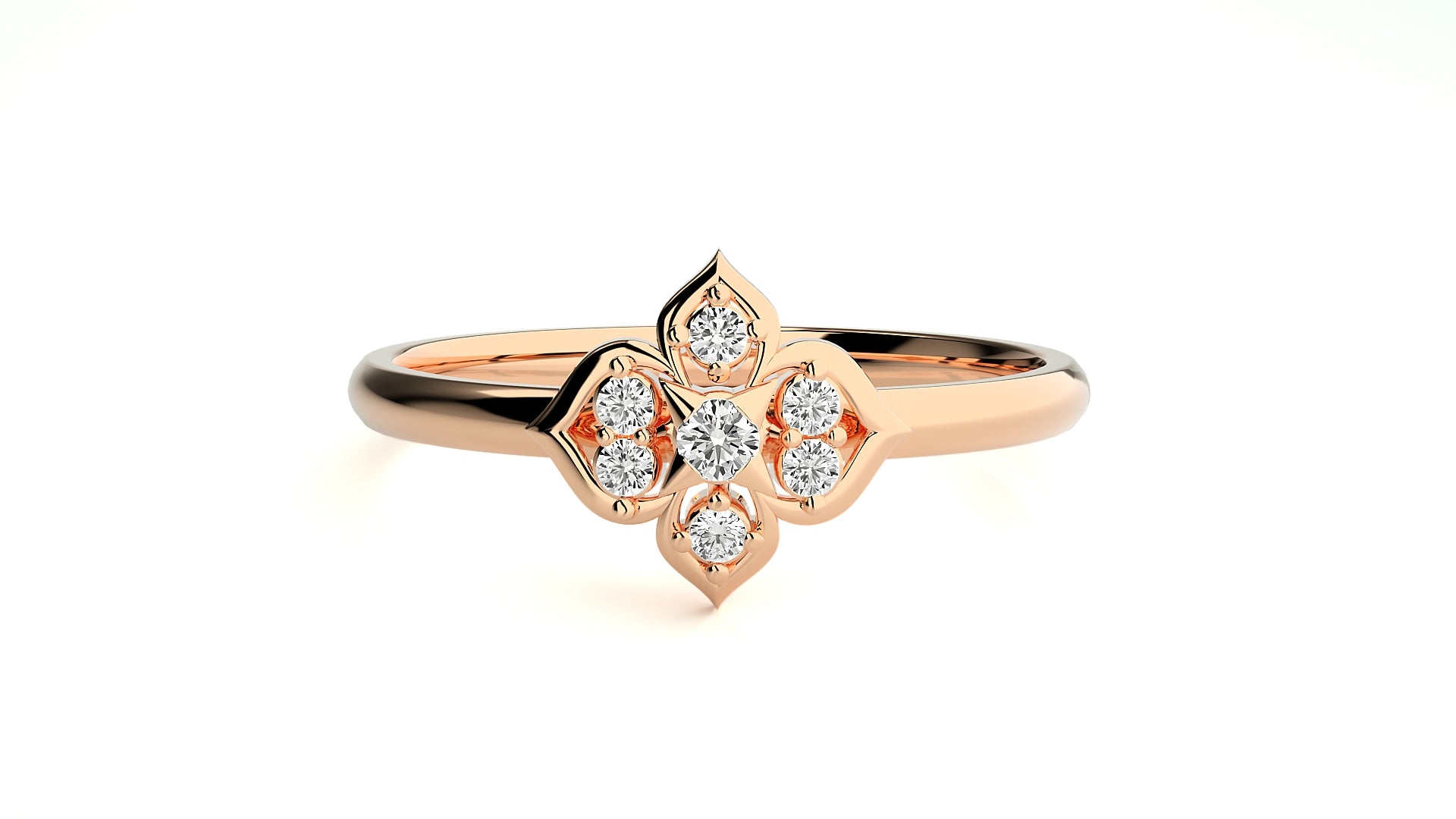 Rose Gold Plated Sterling Silver Ring