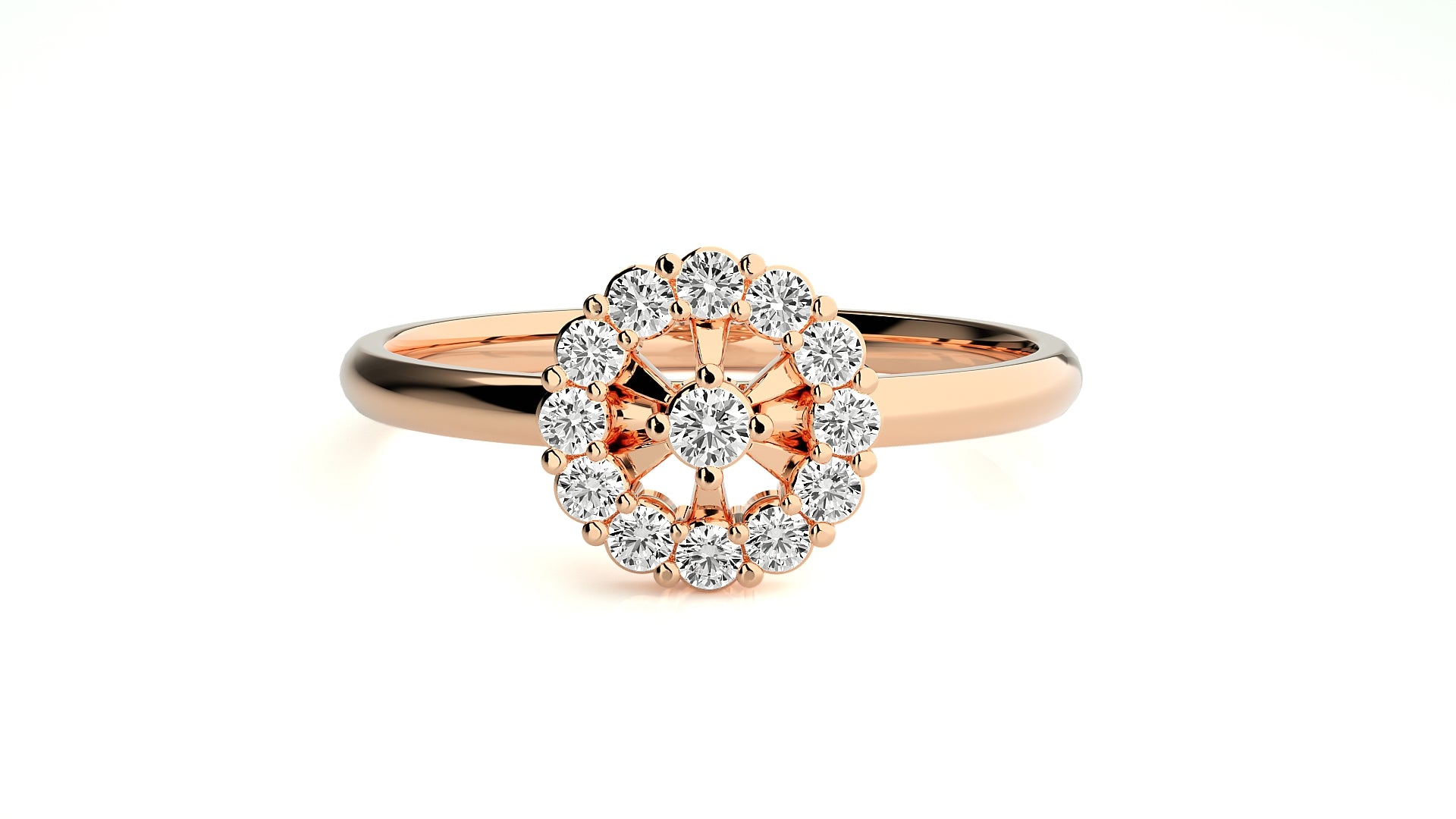 Rose Gold Plated Sterling Silver Ring