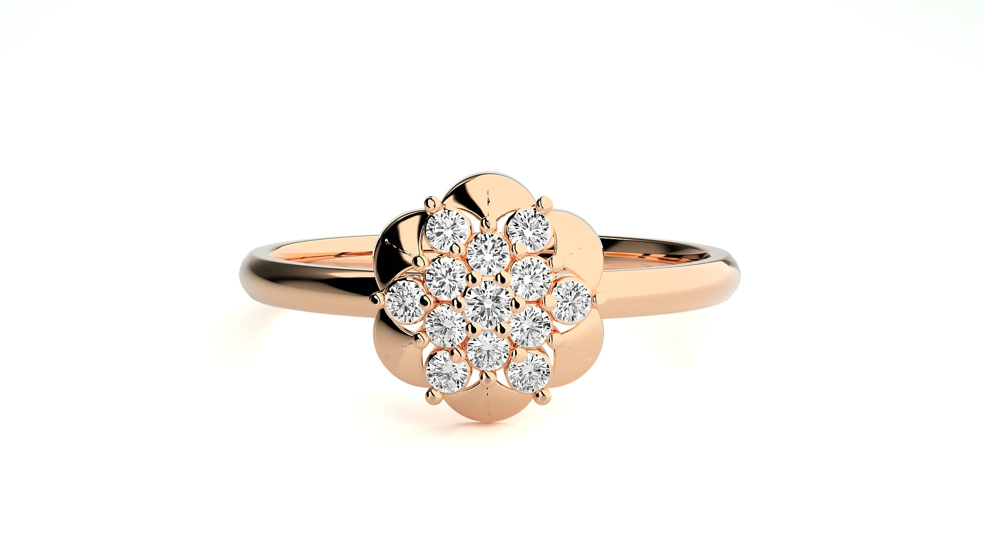 Rose Gold Plated Sterling Silver Ring