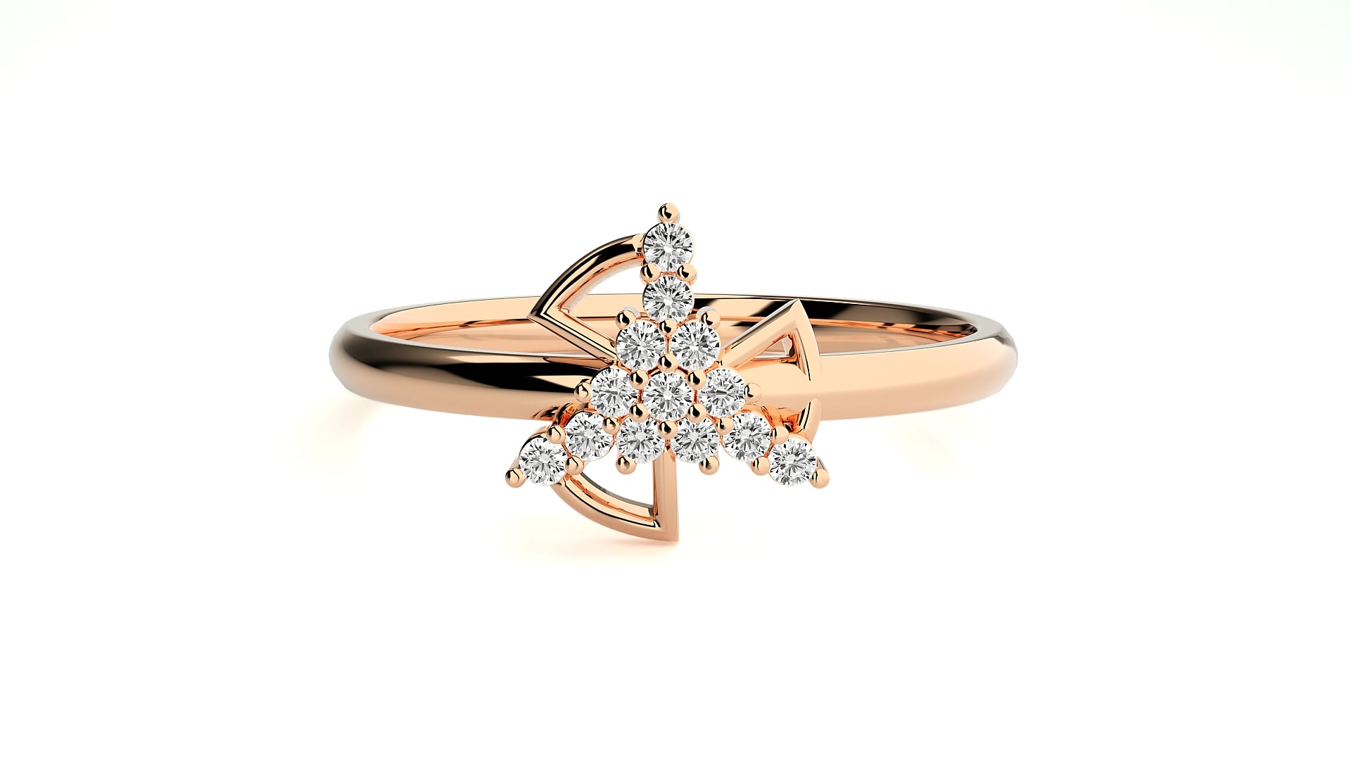 Rose Gold Plated Sterling Silver Ring