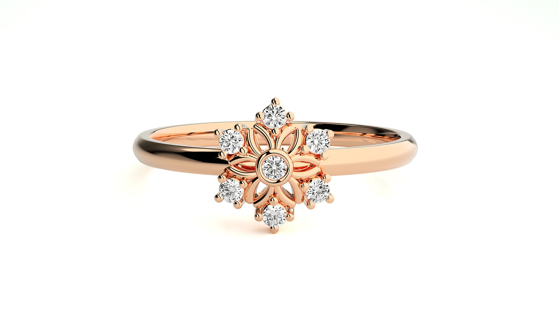 Rose Gold Plated Sterling Silver Ring