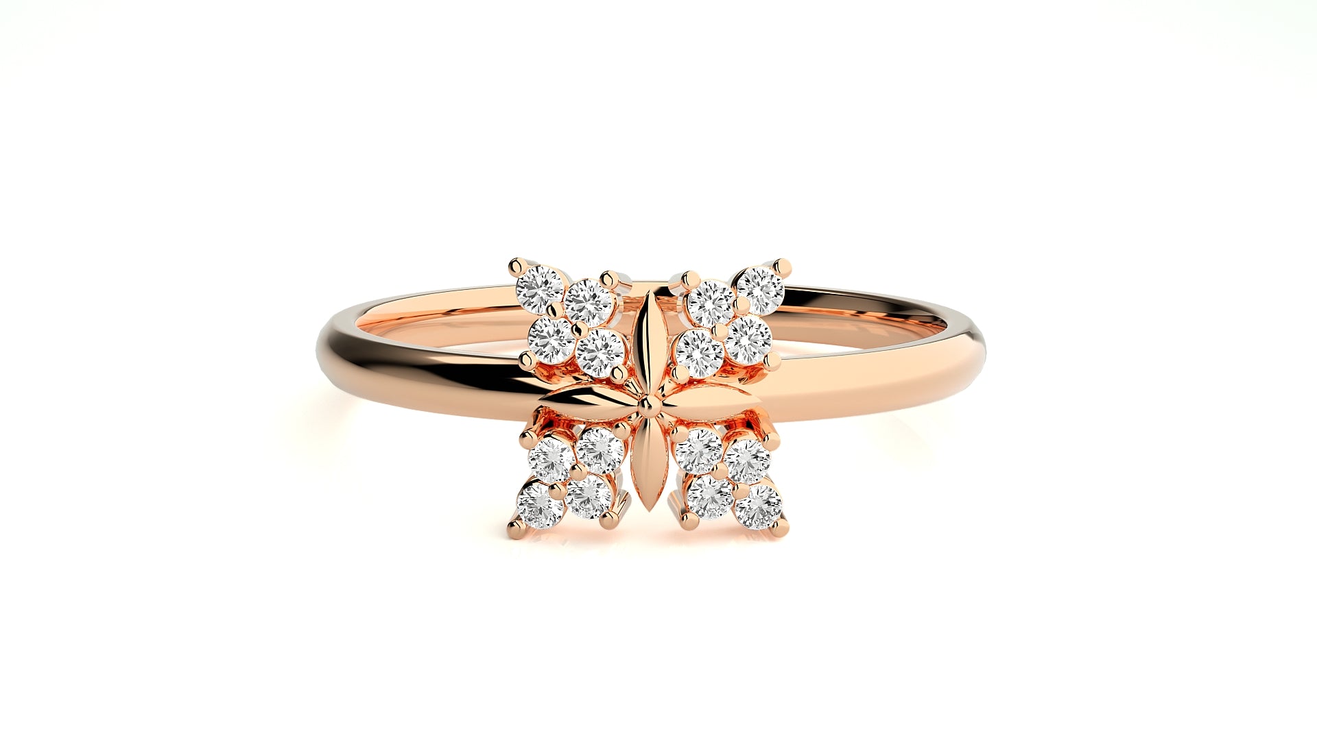Rose Gold Plated Sterling Silver Ring