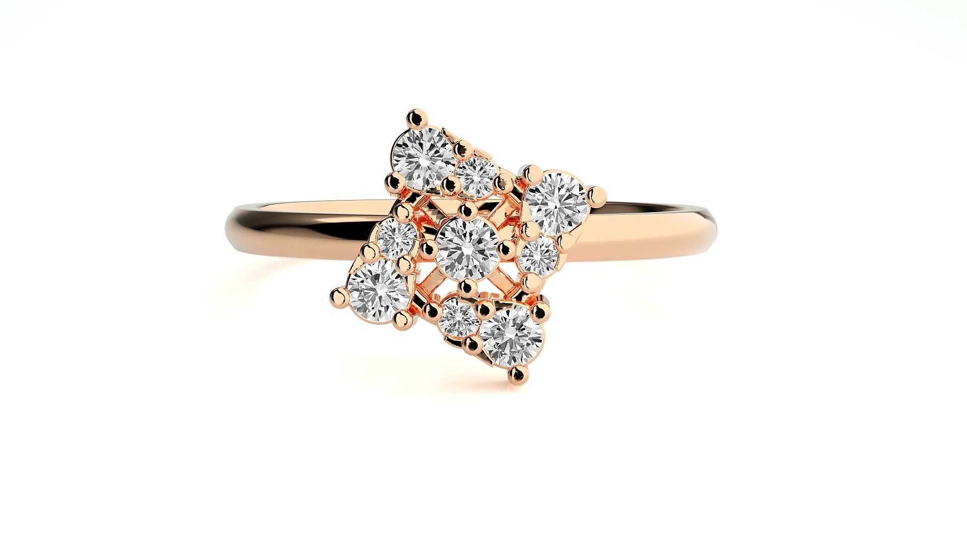 Rose Gold Plated Sterling Silver Ring