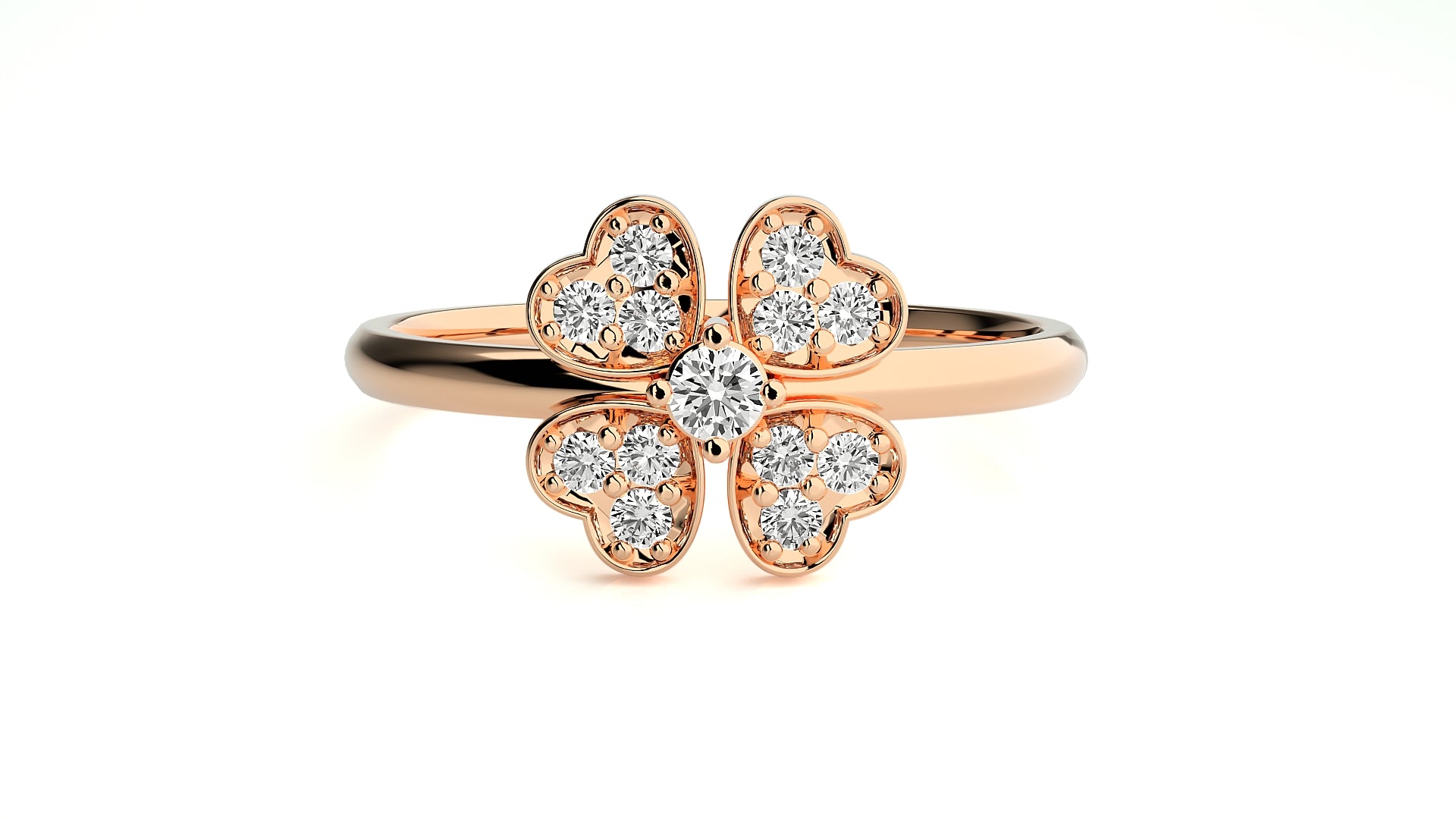 Rose Gold Plated Sterling Silver Ring