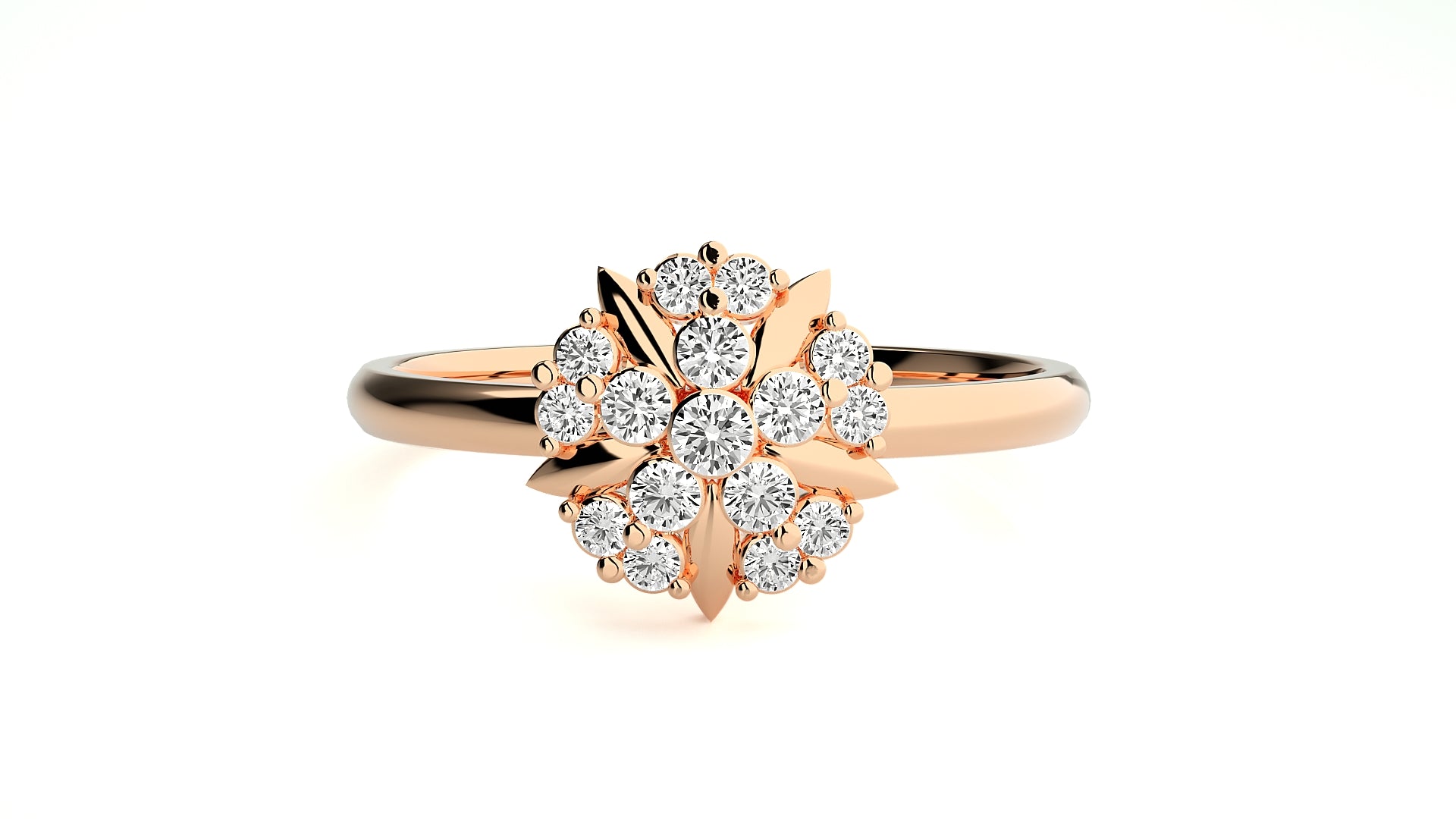 Rose Gold Plated Sterling Silver Ring
