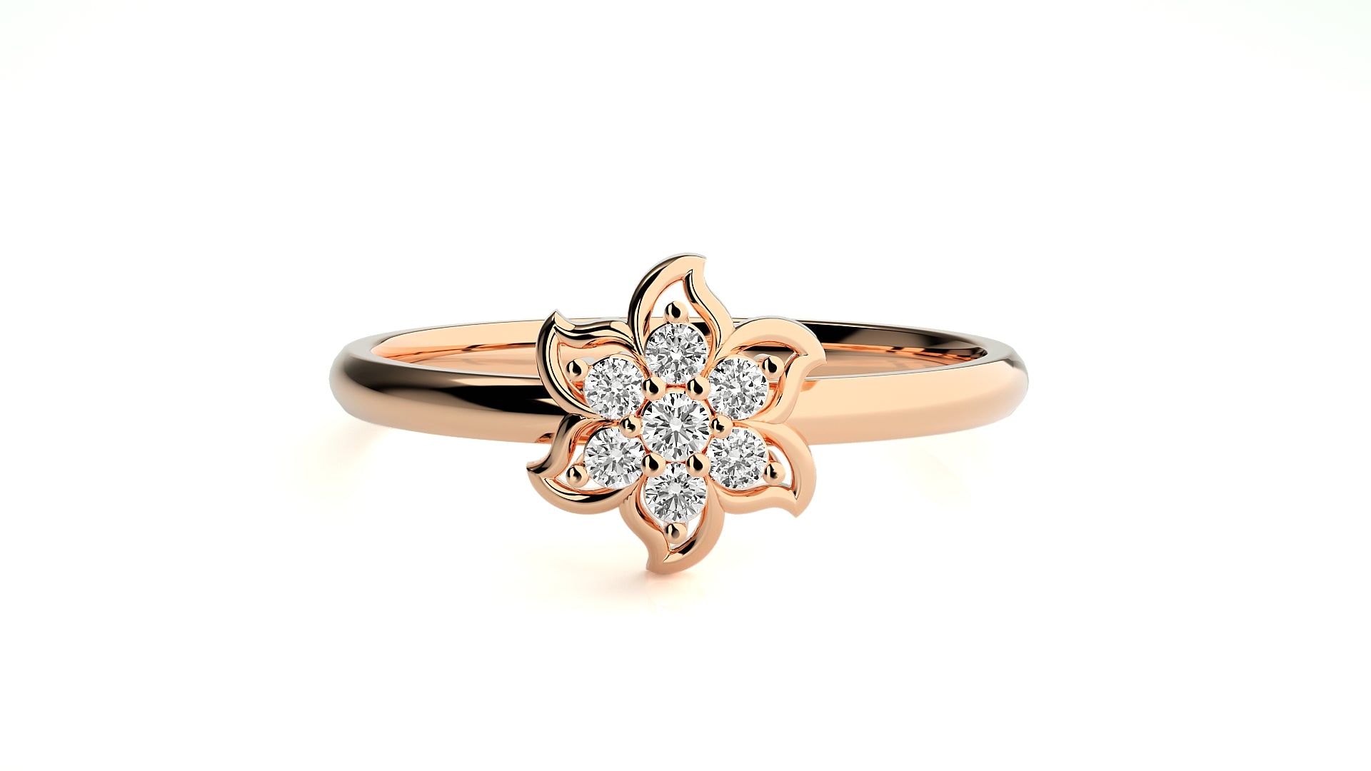Rose Gold Plated Sterling Silver Ring