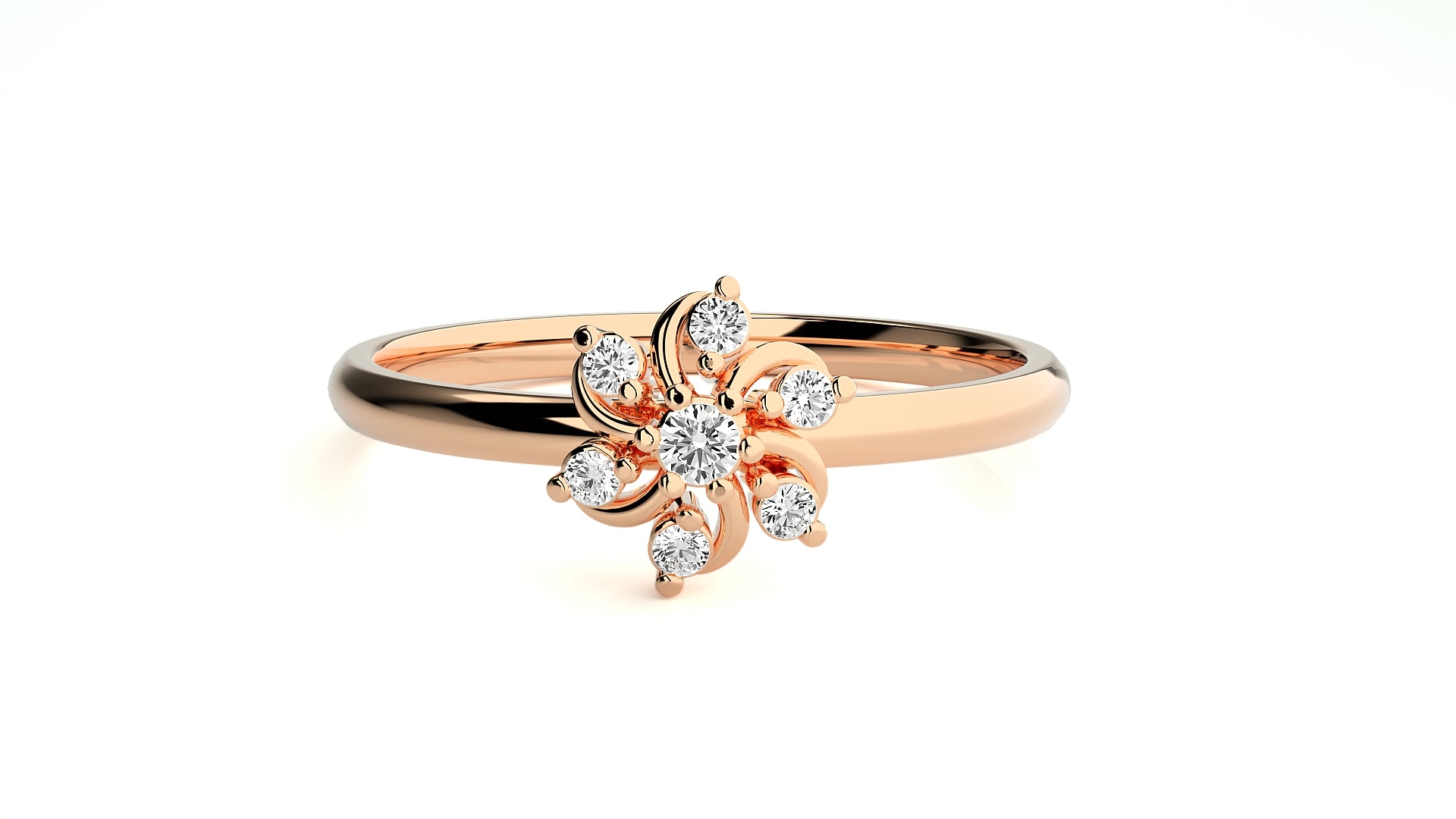 Rose Gold Plated Sterling Silver Ring