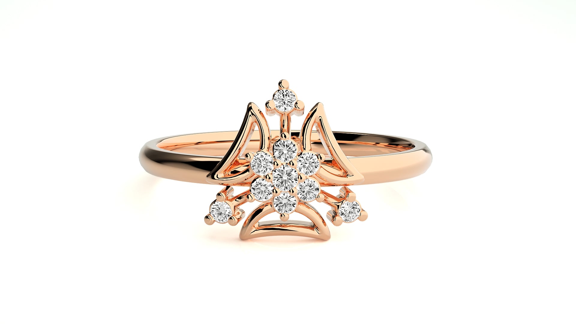 Rose Gold Plated Sterling Silver Ring
