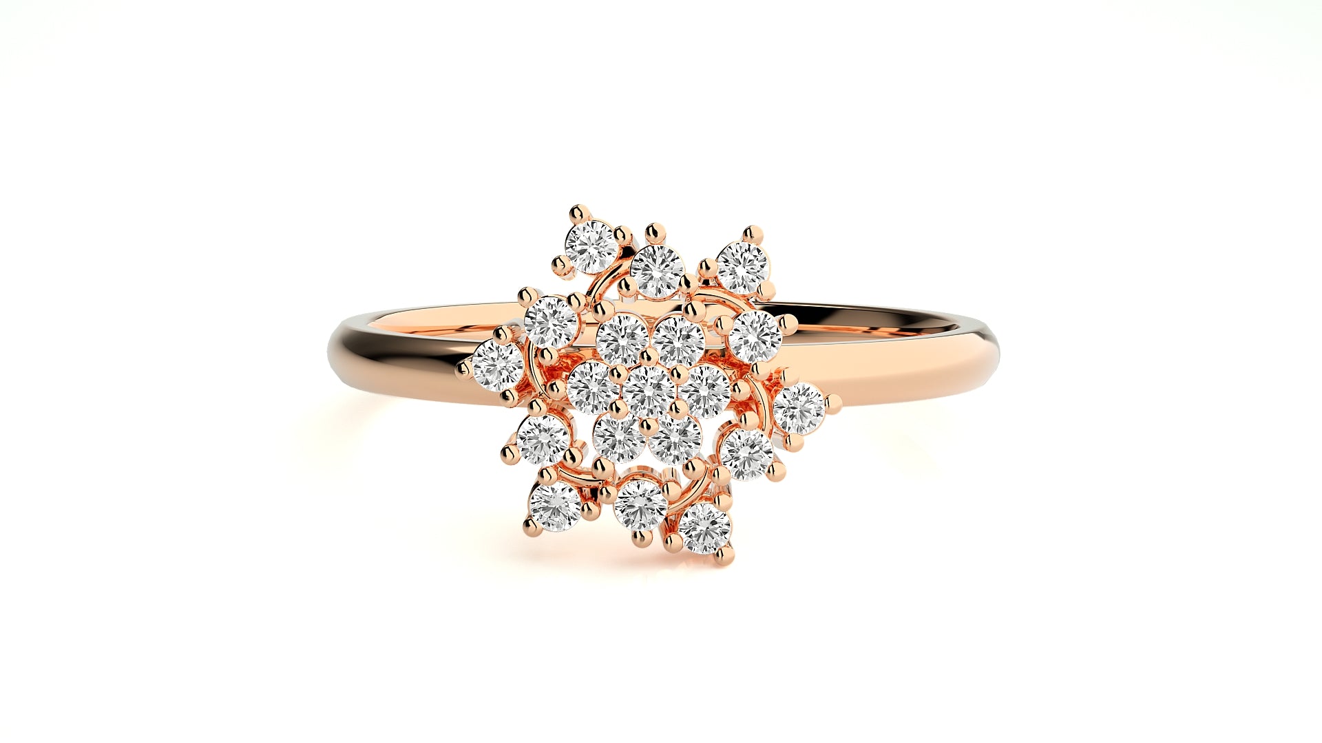 Rose Gold Plated Sterling Silver Ring