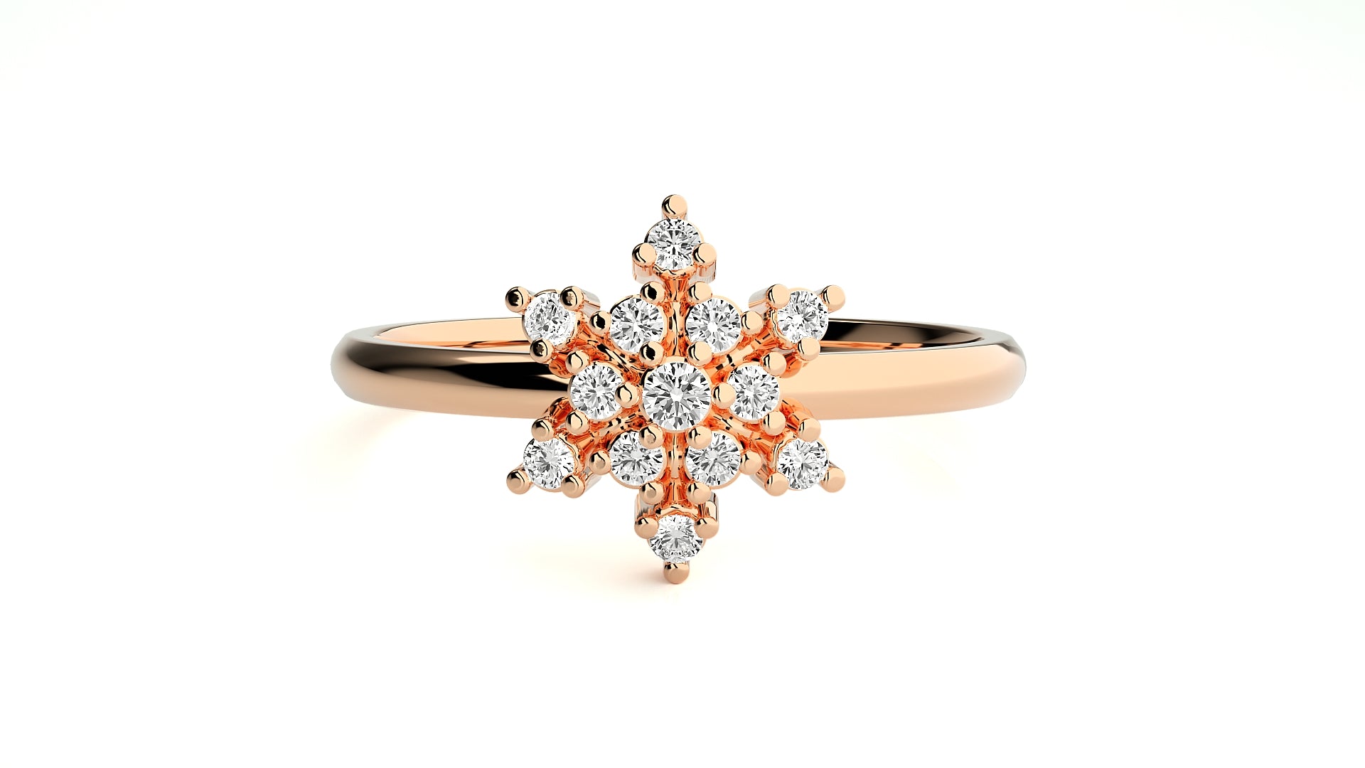 Rose Gold Plated Sterling Silver Ring