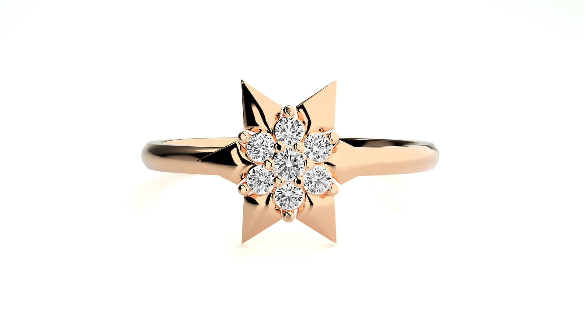 Rose Gold Plated Sterling Silver Ring