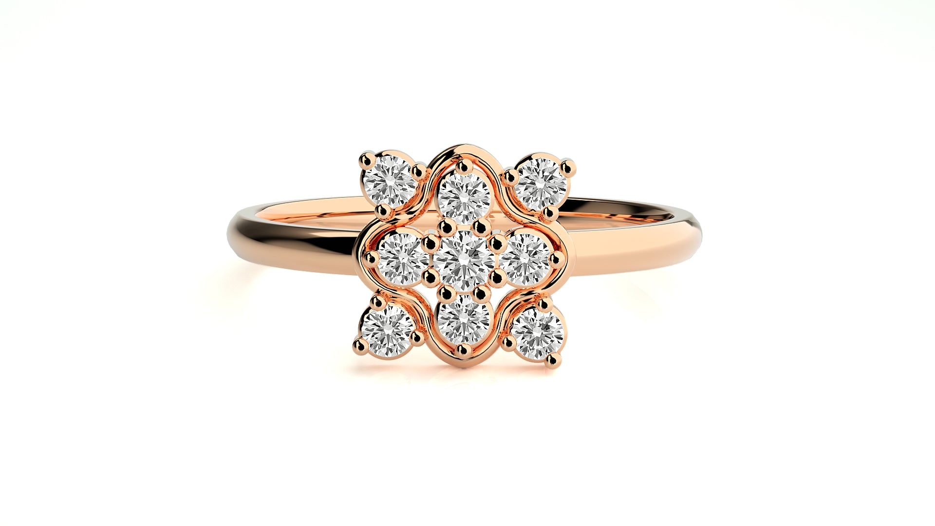 Rose Gold Plated Sterling Silver Ring