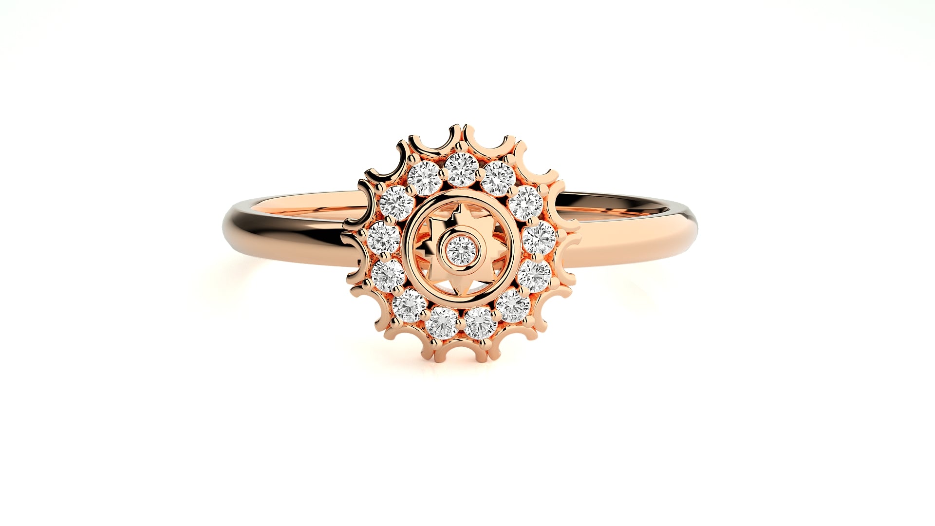 Rose Gold Plated Sterling Silver Ring