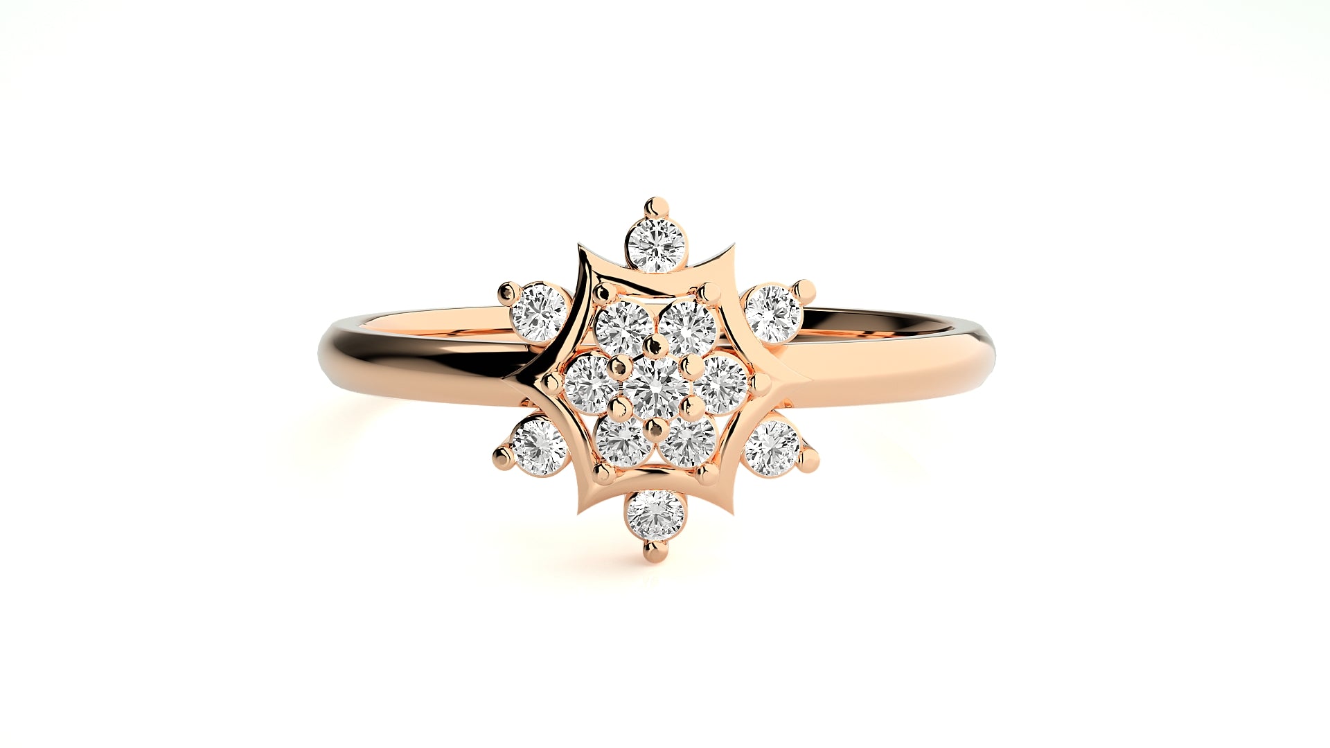 Rose Gold Plated Sterling Silver Ring