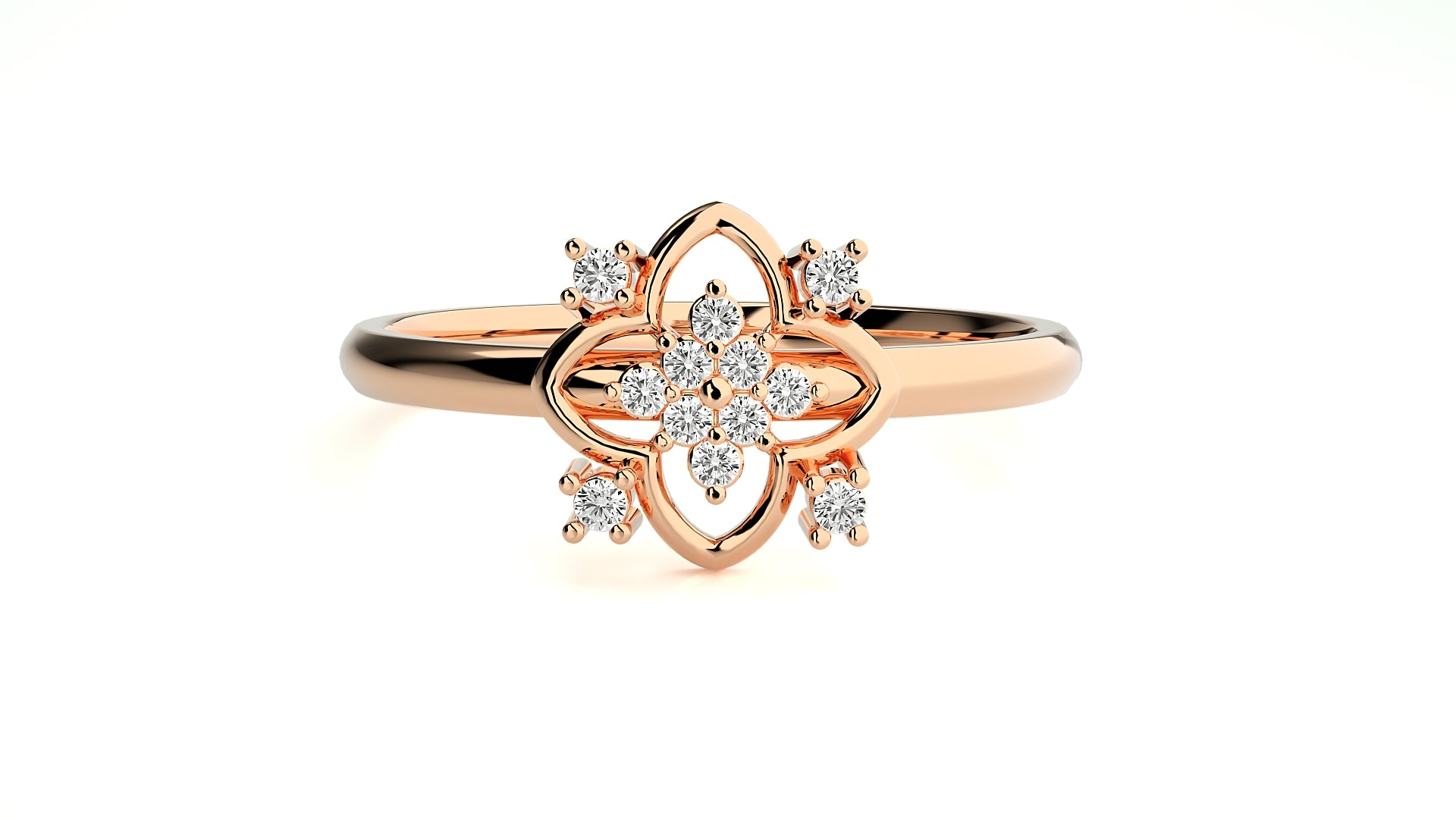 Rose Gold Plated Sterling Silver Ring