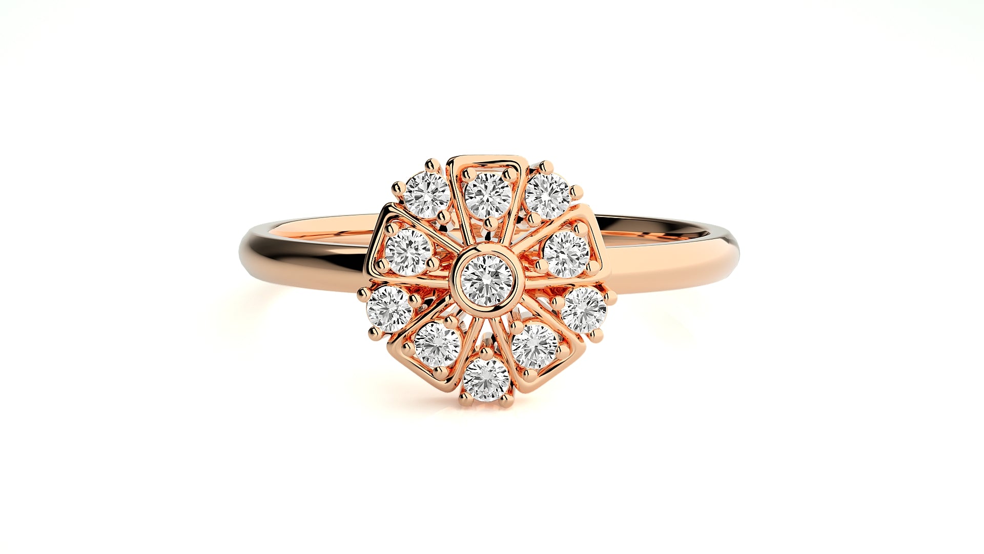 Rose Gold Plated Sterling Silver Ring
