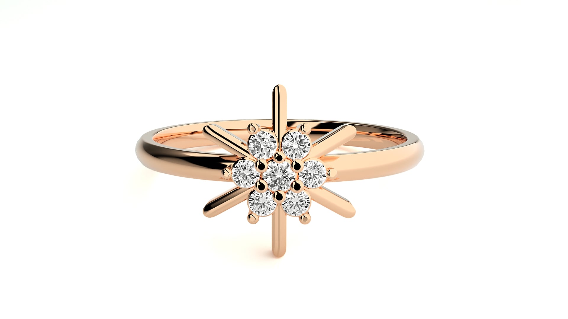 Rose Gold Plated Sterling Silver Ring