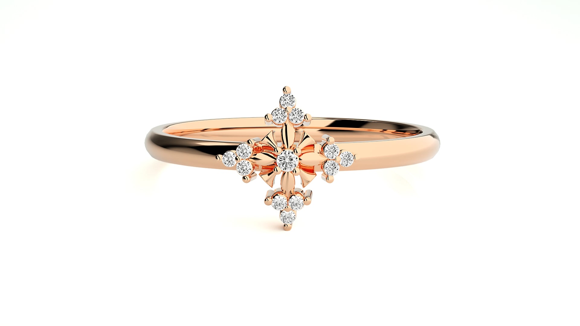 Rose Gold Plated Sterling Silver Ring