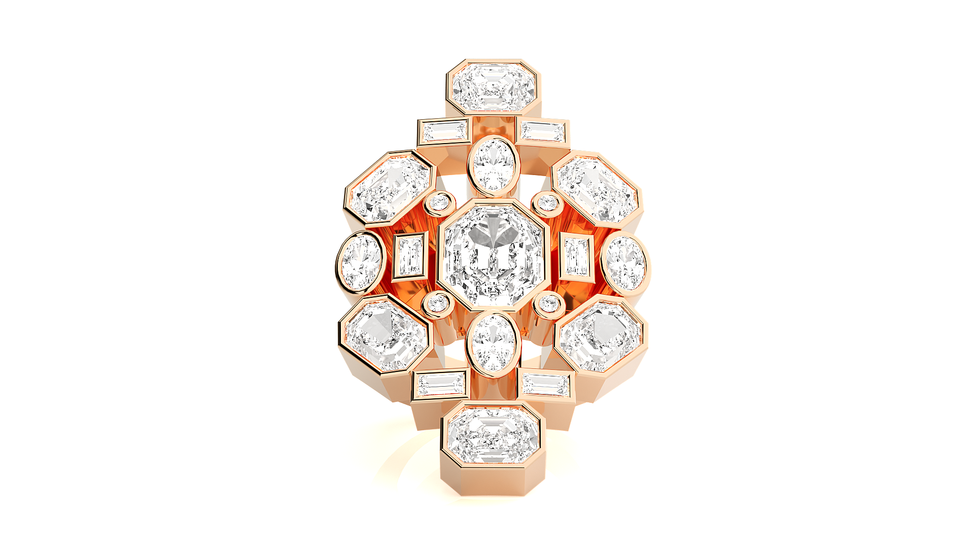 Rose Gold Plated Sterling Silver Ring