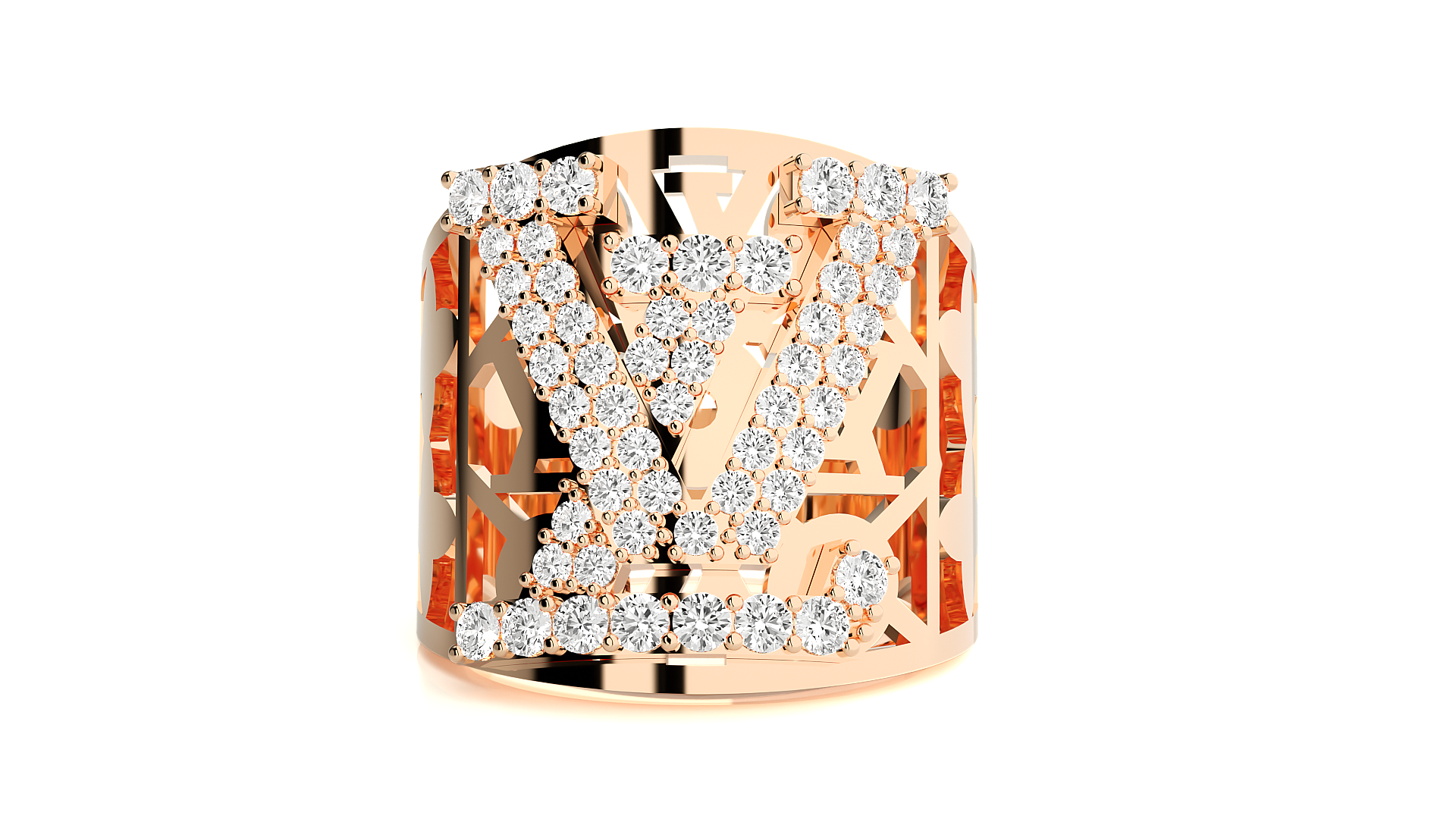 Rose Gold Plated Sterling Silver Ring