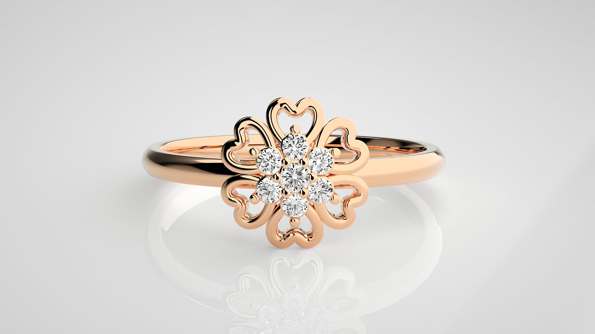 Rose Gold Plated Sterling Silver Ring