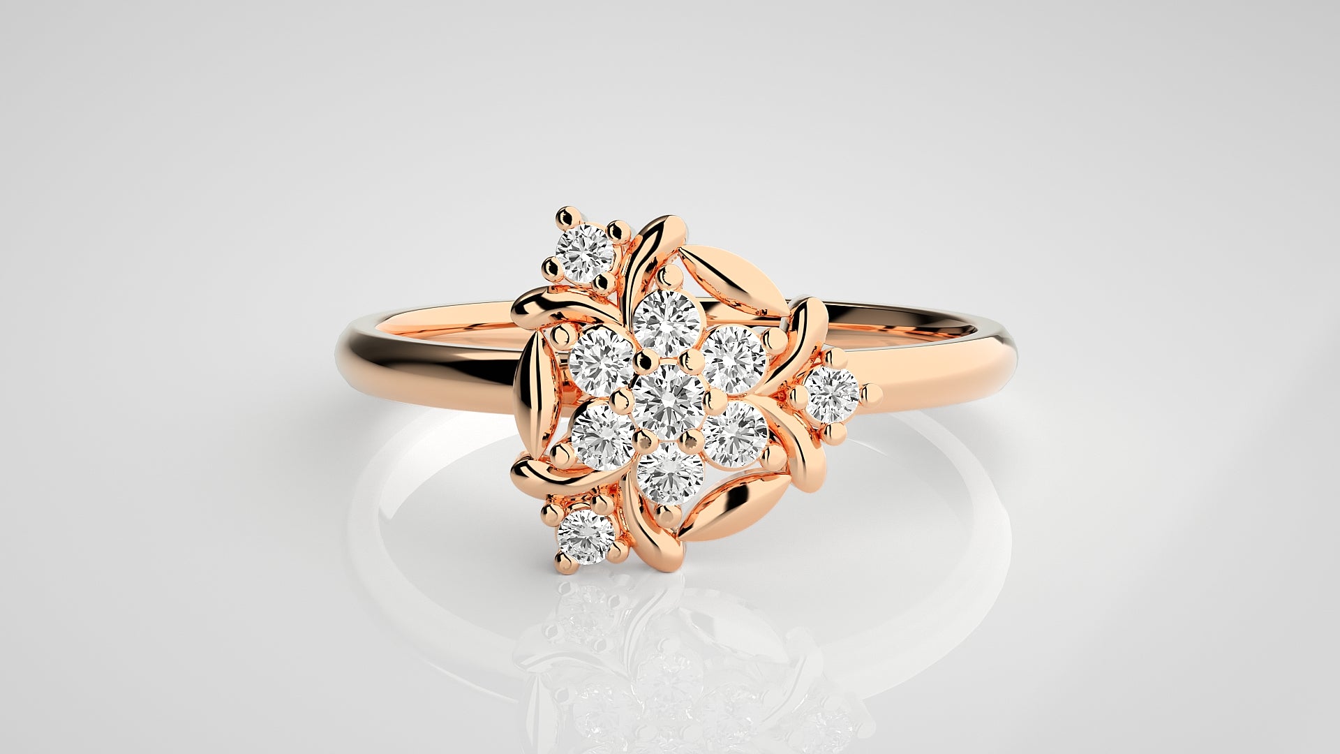 Rose Gold Plated Sterling Silver Ring