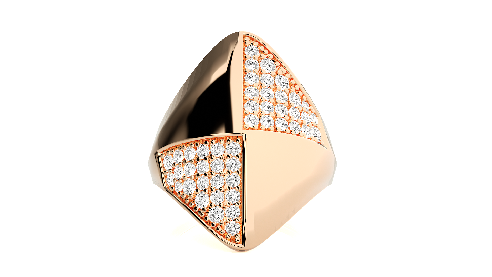 Rose Gold Plated Sterling Silver Ring