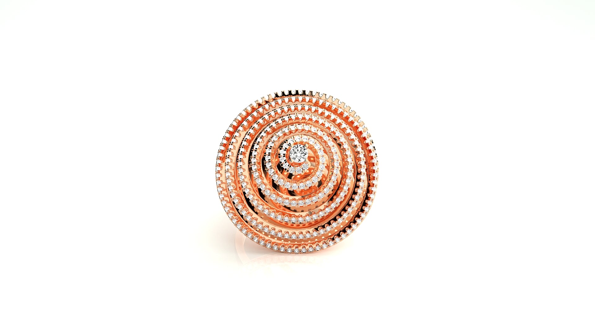 Rose Gold Plated Sterling Silver Ring