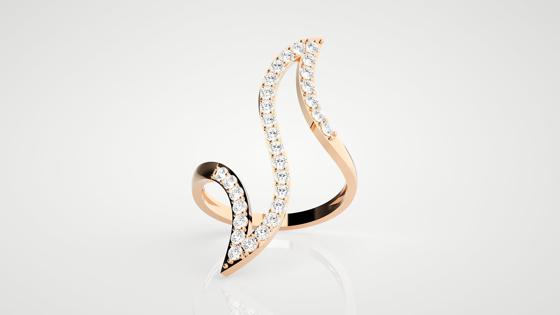 Rose Gold Plated Sterling Silver Ring