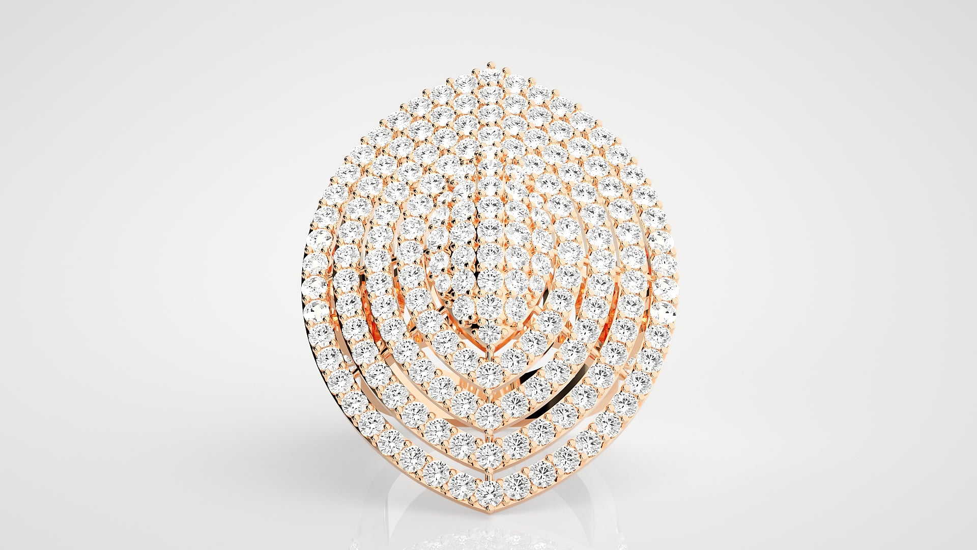 Rose Gold Plated Sterling Silver Ring