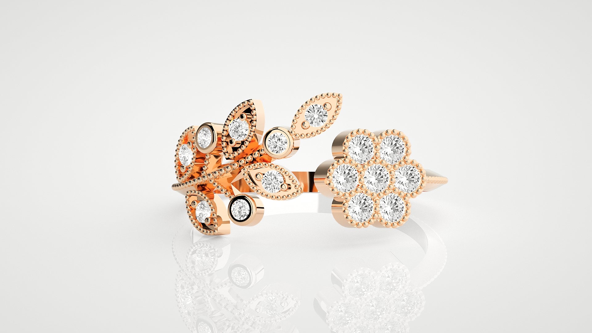 Rose Gold Plated Sterling Silver Ring