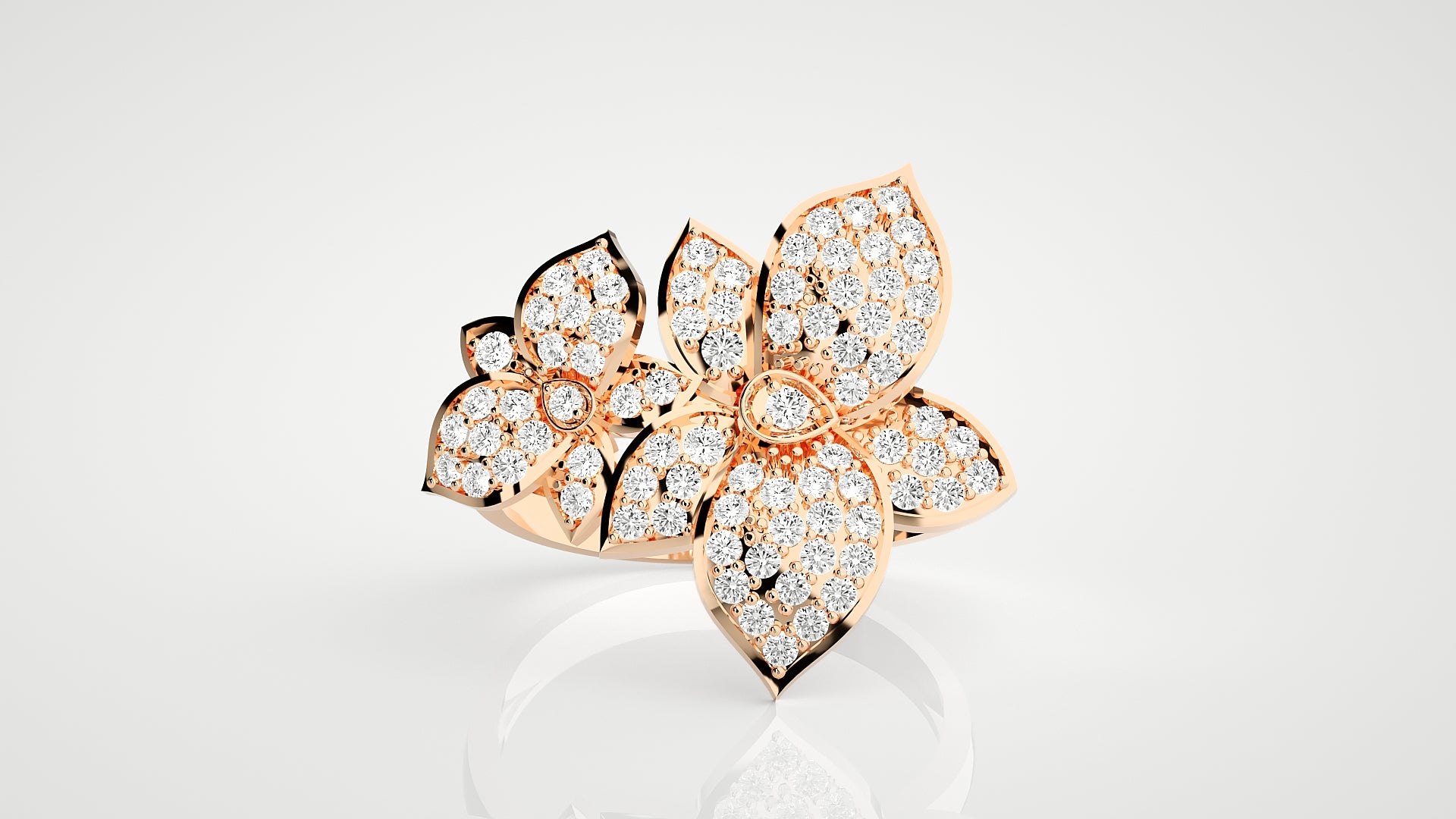 Rose Gold Plated Sterling Silver Ring