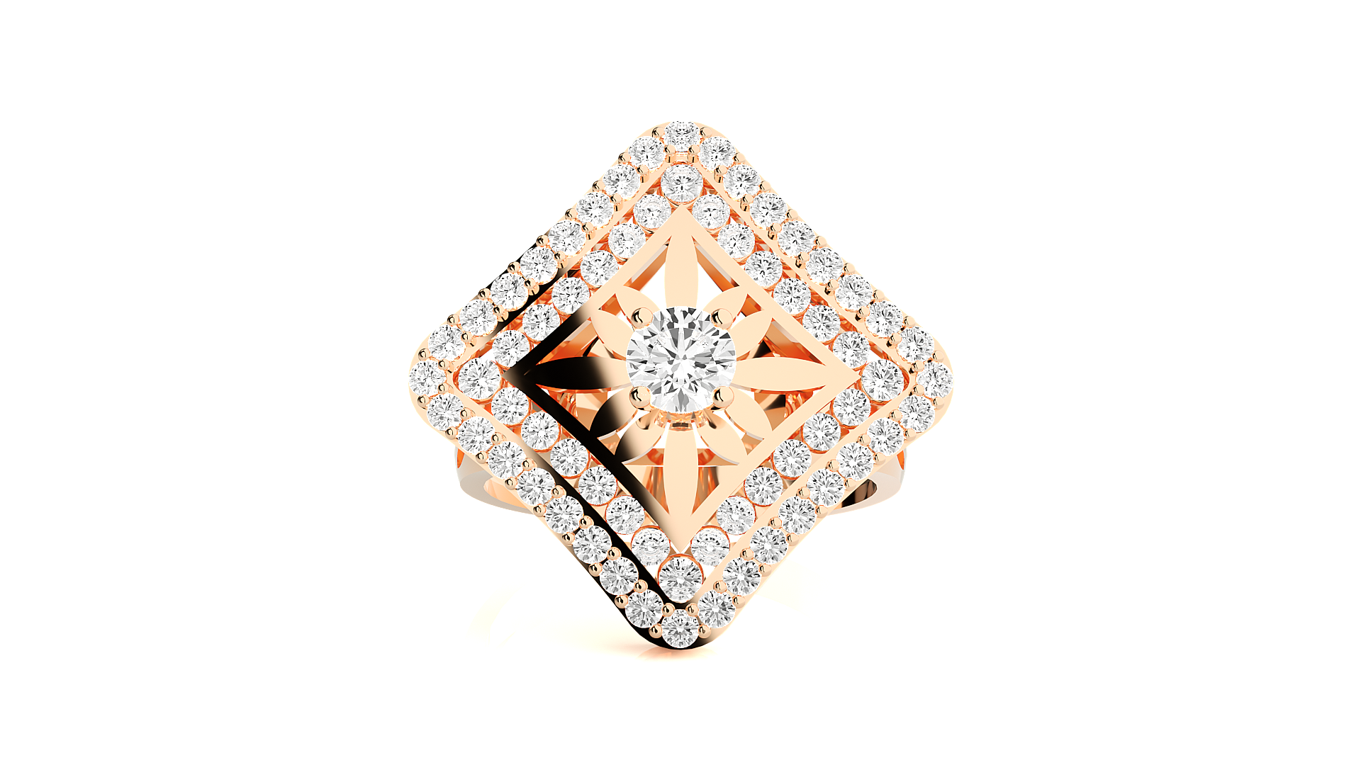 Rose Gold Plated Sterling Silver Ring