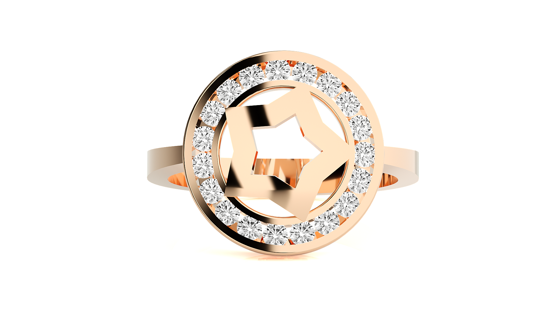 Rose Gold Plated Sterling Silver Ring
