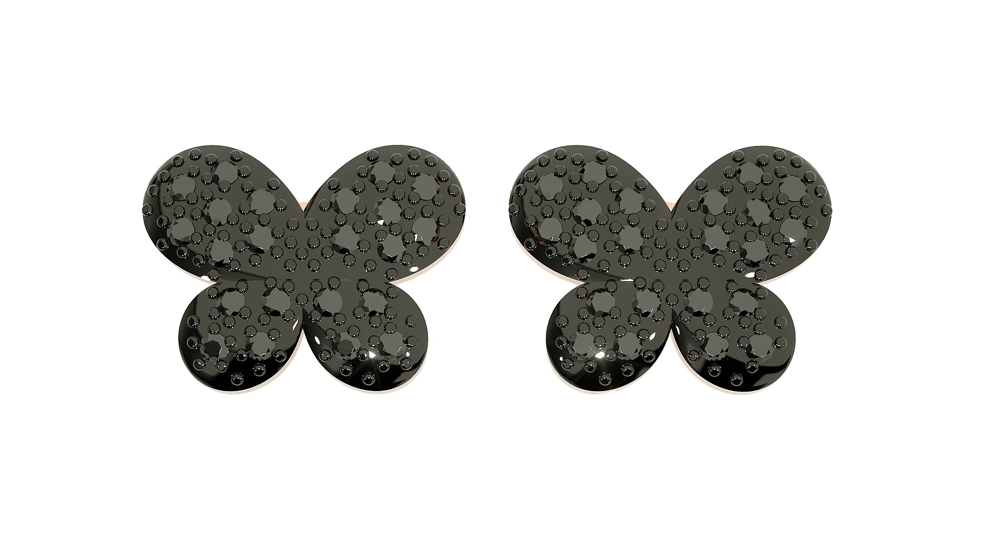 Rose Gold Plated Sterling Silver Earrings