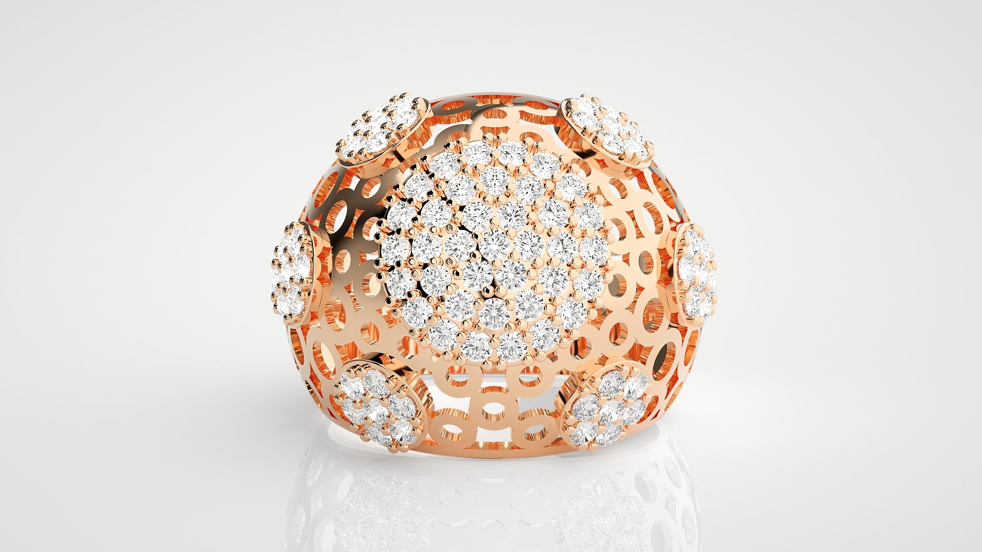 Rose Gold Plated Sterling Silver Ring