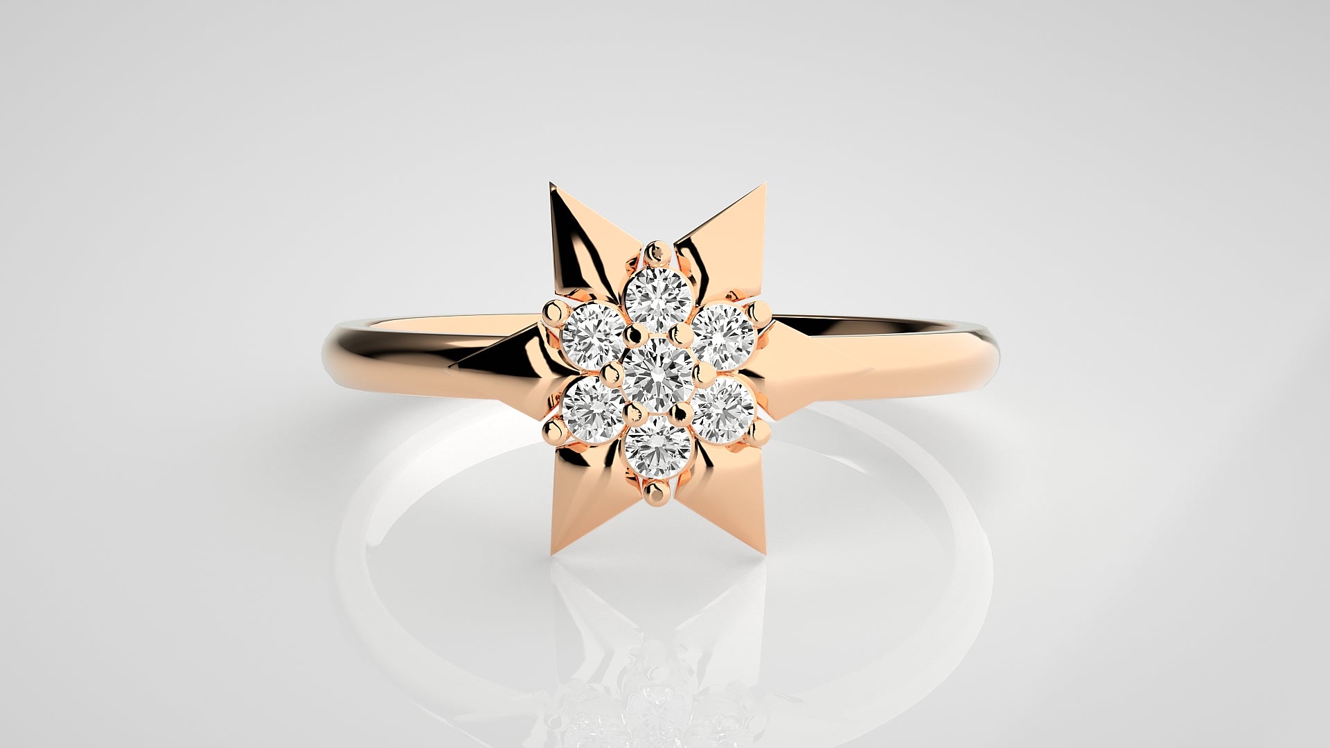 Rose Gold Plated Sterling Silver Ring