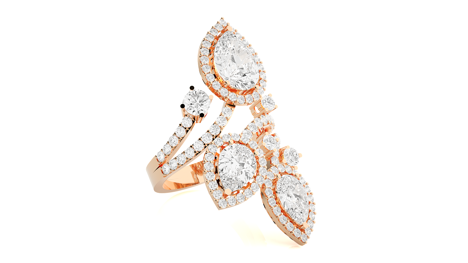 Rose Gold Plated Sterling Silver Ring