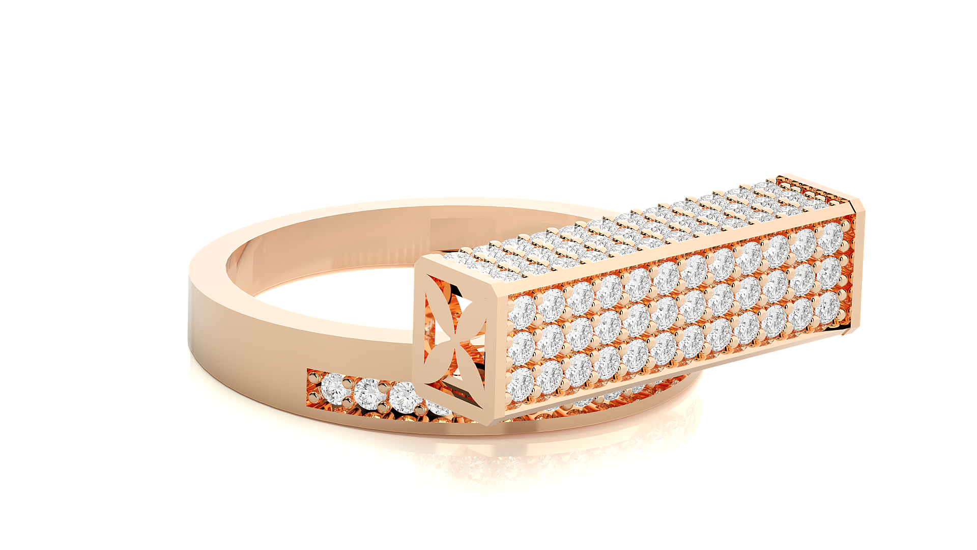 Rose Gold Plated Sterling Silver Ring