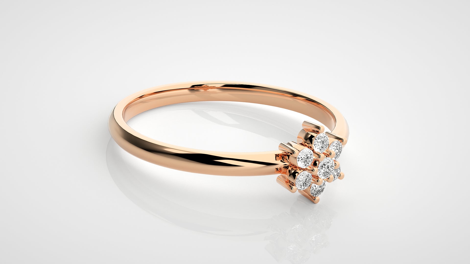 Rose Gold Plated Sterling Silver Ring