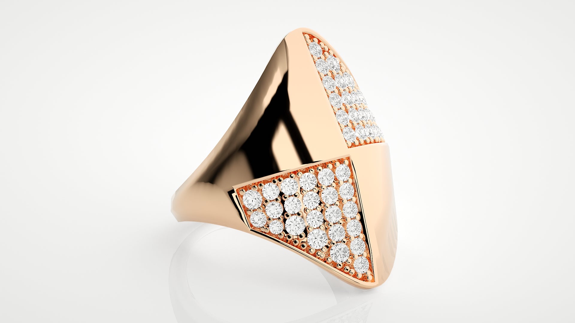 Rose Gold Plated Sterling Silver Ring