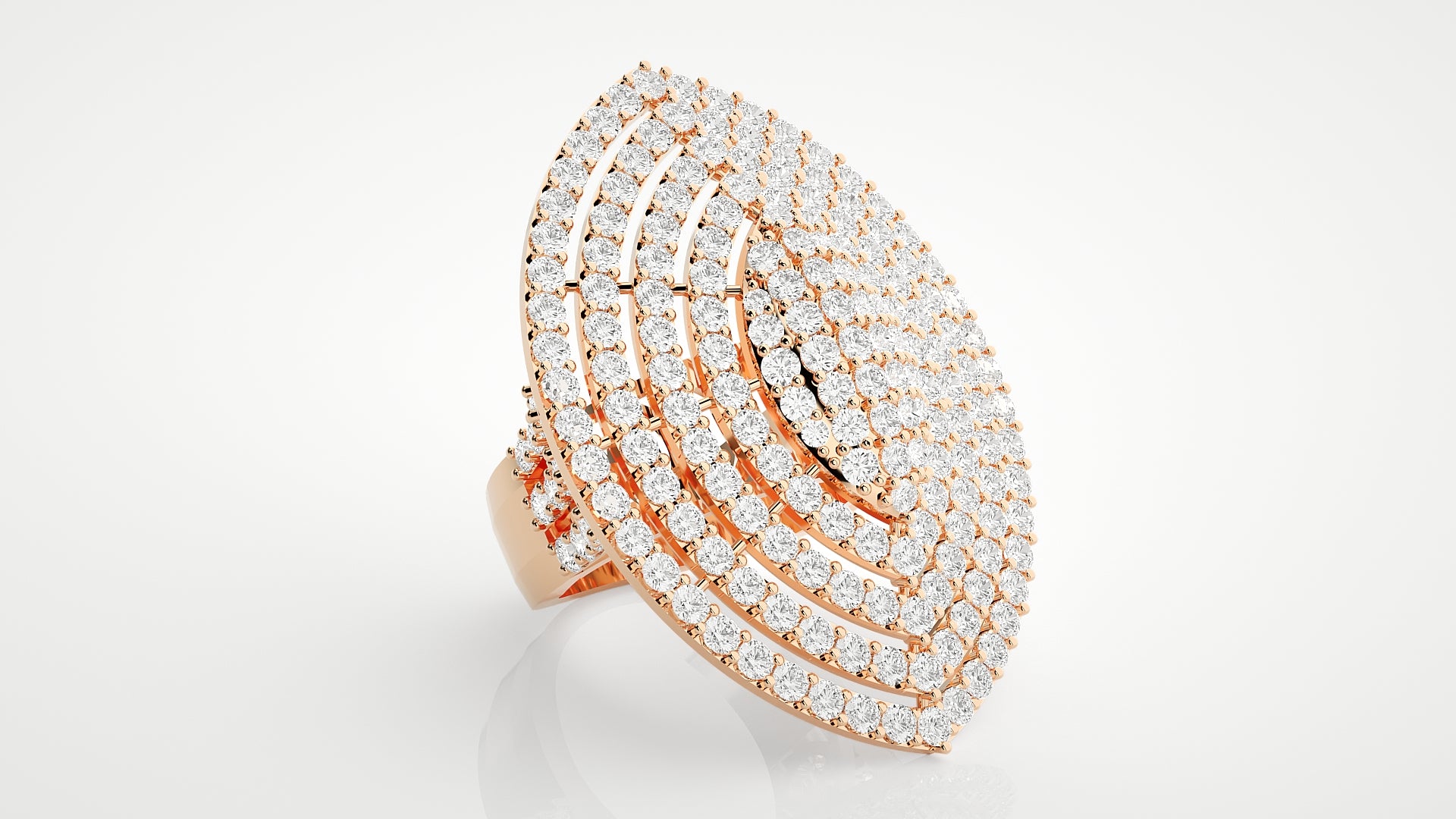 Rose Gold Plated Sterling Silver Ring