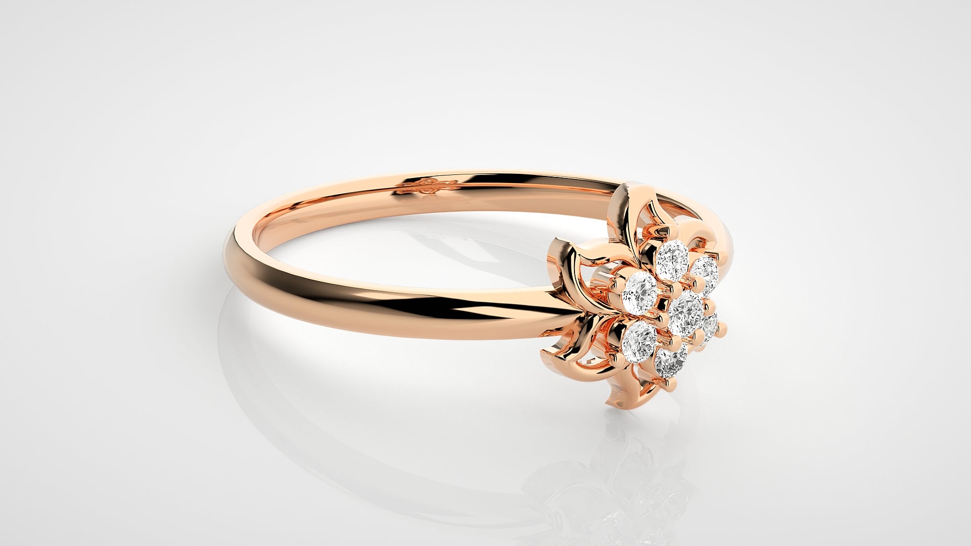 Rose Gold Plated Sterling Silver Ring