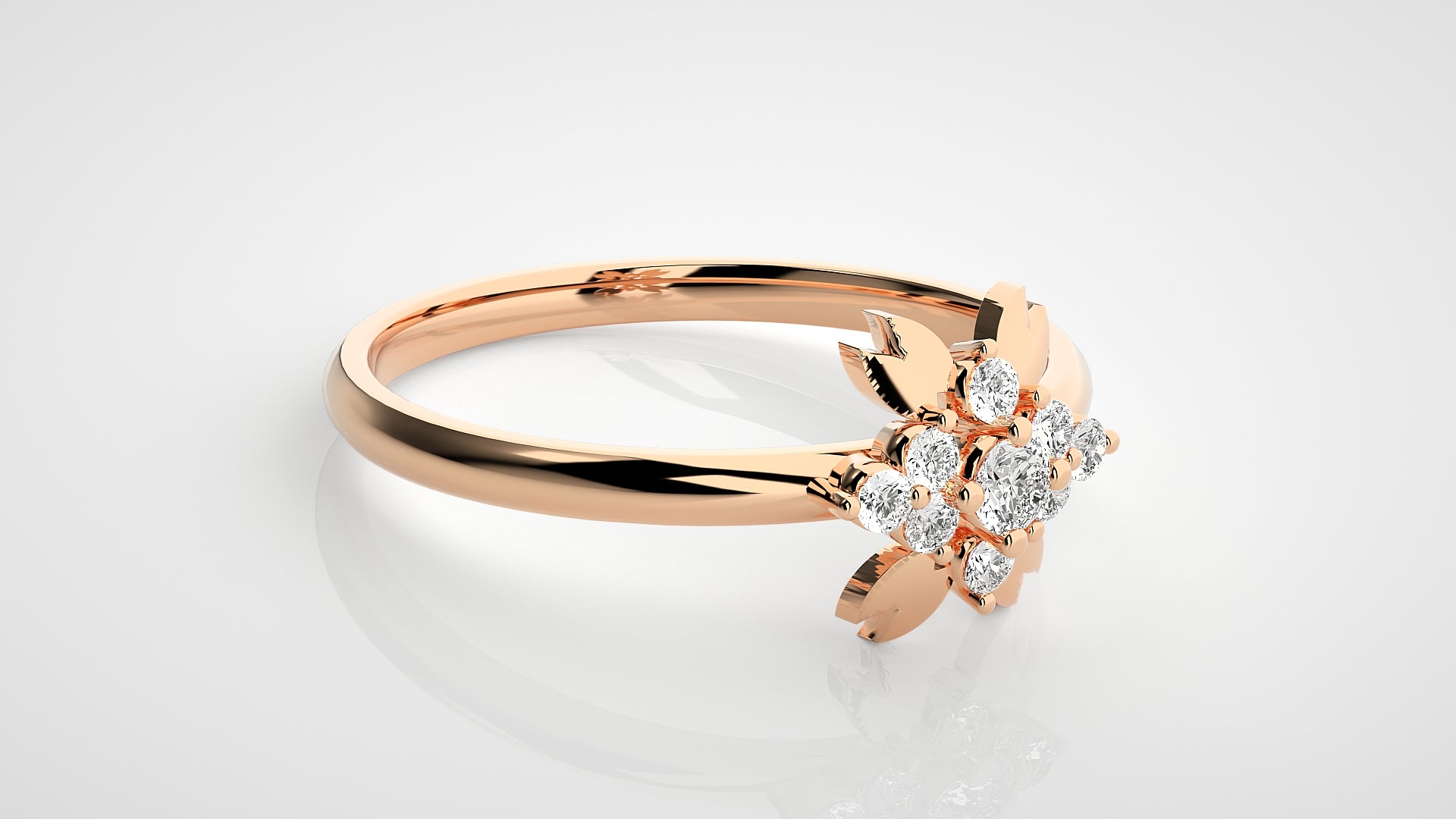Rose Gold Plated Sterling Silver Ring