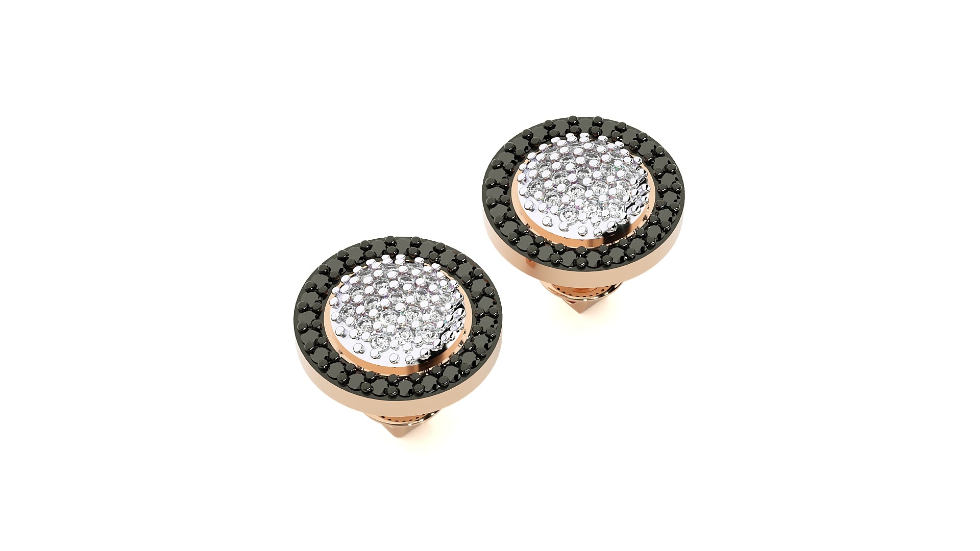 Rose Gold Plated Sterling Silver Earrings