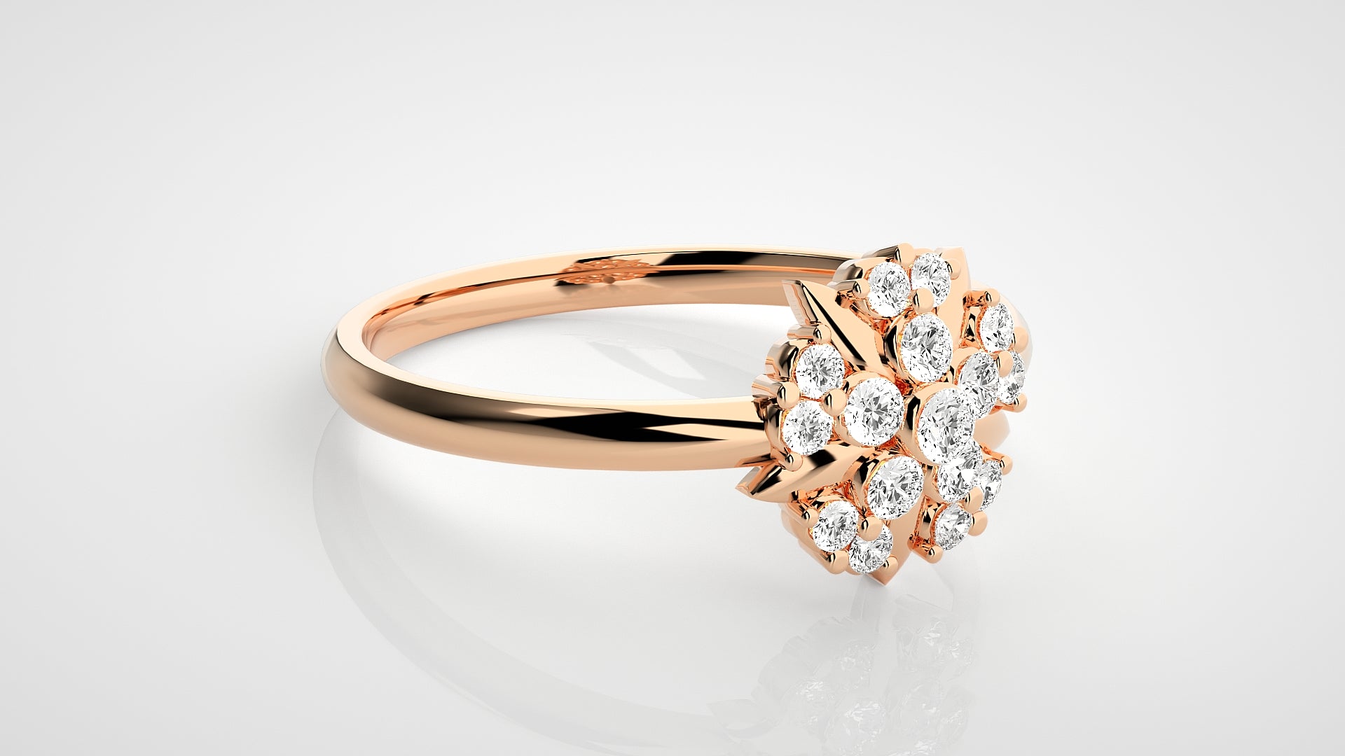 Rose Gold Plated Sterling Silver Ring